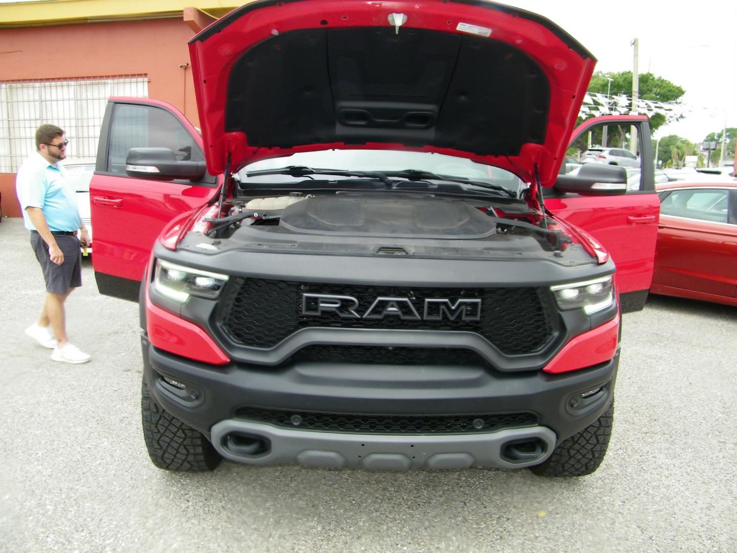 2022 Red /Black RAM 1500 TRX TRX Crew Cab SB 4WD (1C6SRFU90NN) with an 6.2L V8 OHV 16V engine, 8A transmission, located at 4000 Bee Ridge Road, Sarasota, FL, 34233, (941) 926-0300, 27.298664, -82.489151 - Photo#12